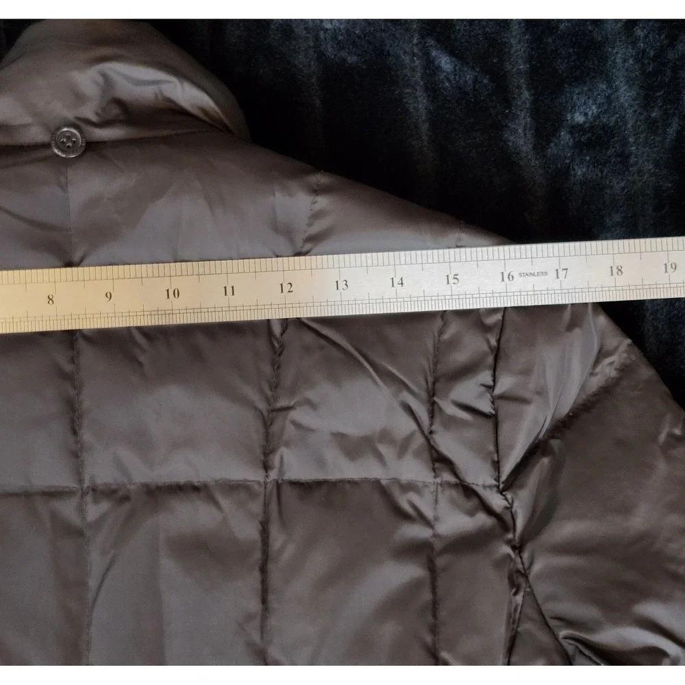Vintage Y2K Abercrombie And Fitch Women's Puffer Jacket Fur Lined Size L NO HOOD